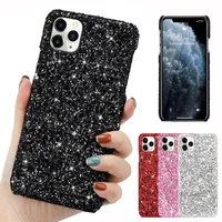 bling glitter phone case for iphone 11 12 pro max x xr xs mini sparkly diamond shockproof back cover for iphone 8 plus 7 6s 6