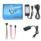 Переходник SATA-USB 3 SATA IDE, переходник PATA IDE-USB для 2,5 3,5 дюйма SSD HDD с адаптером переменного тока, Поддержка Windows MAC OS