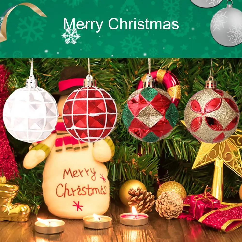 

6 см, 6 шт., красочные рождественские шары, украшения для рождественской елки, с новым годом 2022, подарки, орнамент, Рождественское украшение 2022...