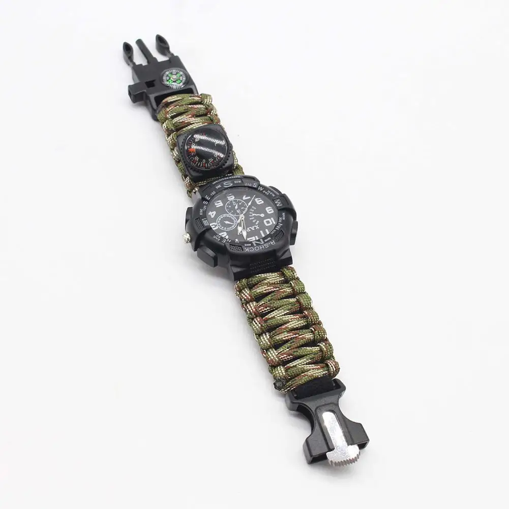 HobbyLane Многофункциональный Открытый водонепроницаемый парашют веревка часы