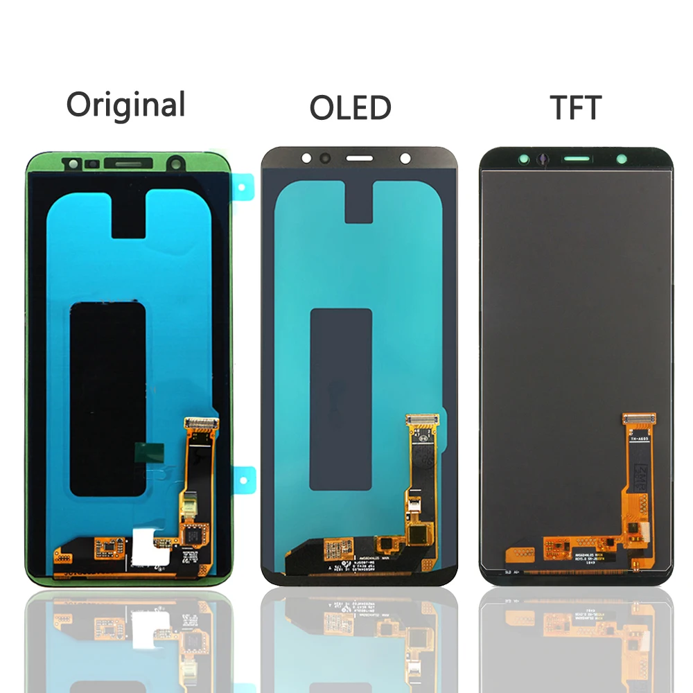 Регулируемый TFT для 6," samsung Galaxy A6+ A6 Plus ЖК-дисплей+ сенсорная панель дигитайзер Замена для A605 lcd