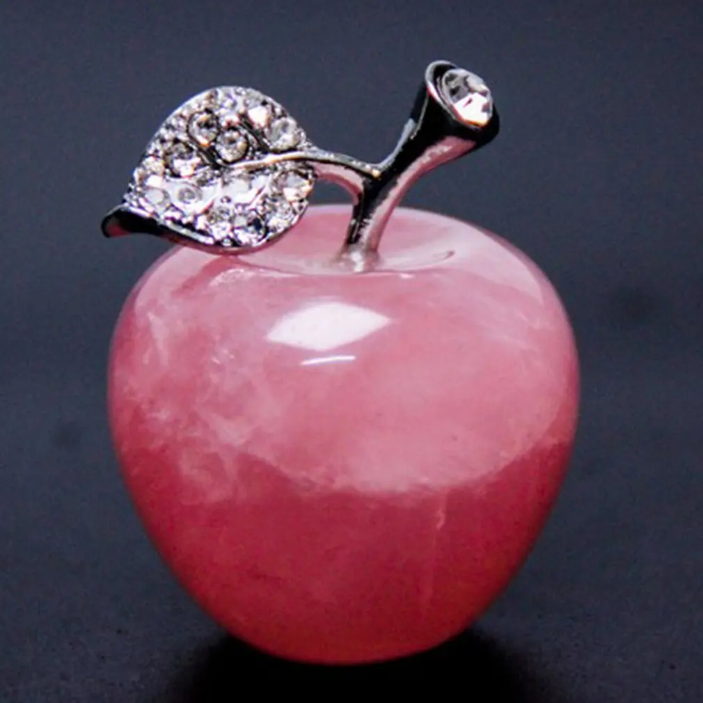 

1PC natural rose quartz pink apple can be used for couple decorations home home decoration study room decoration DIY gift