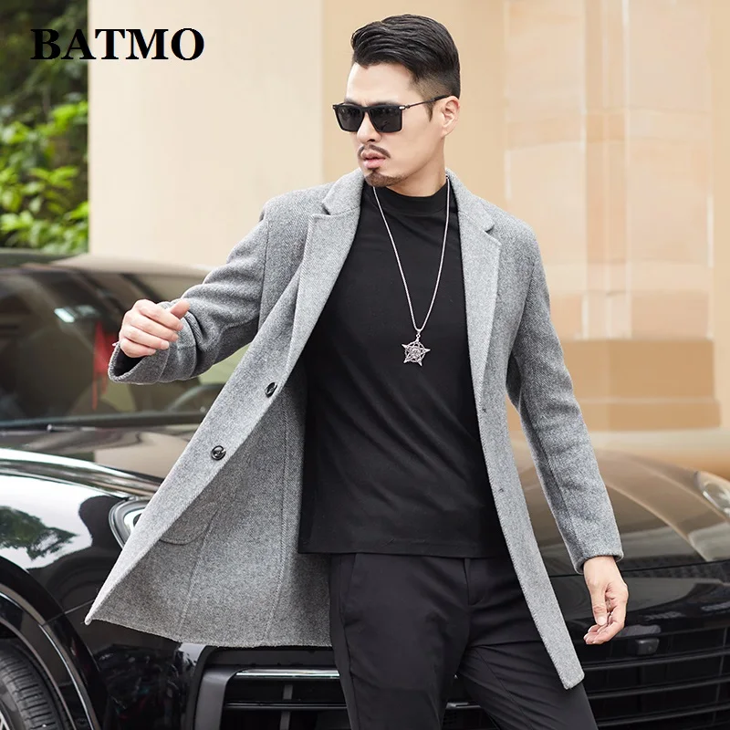 

BATMO 2020 new arrival autumn&winter 70% wool jackets men,men's smart causal wool jackets 19B016