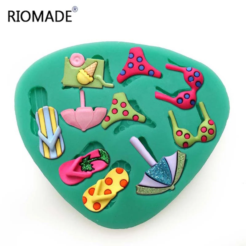 Силиконовая форма для бикини пляжные тапочки инструменты украшения тортов