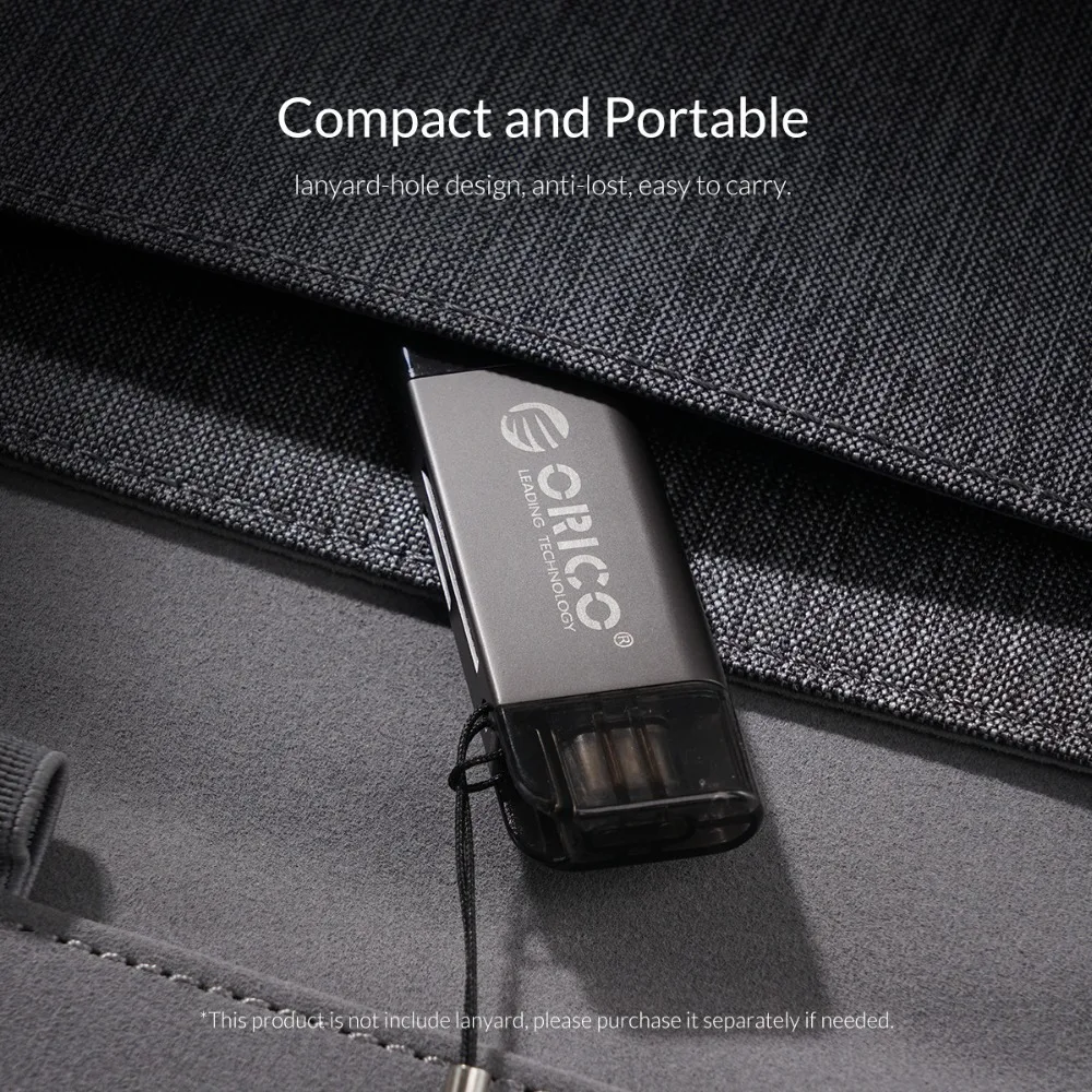 ORICO USB 3,0 SD TF кард-ридер 5 Гбит/с сверхскоростная передача Тип C кардридер портативный многофункциональный матч с OTG