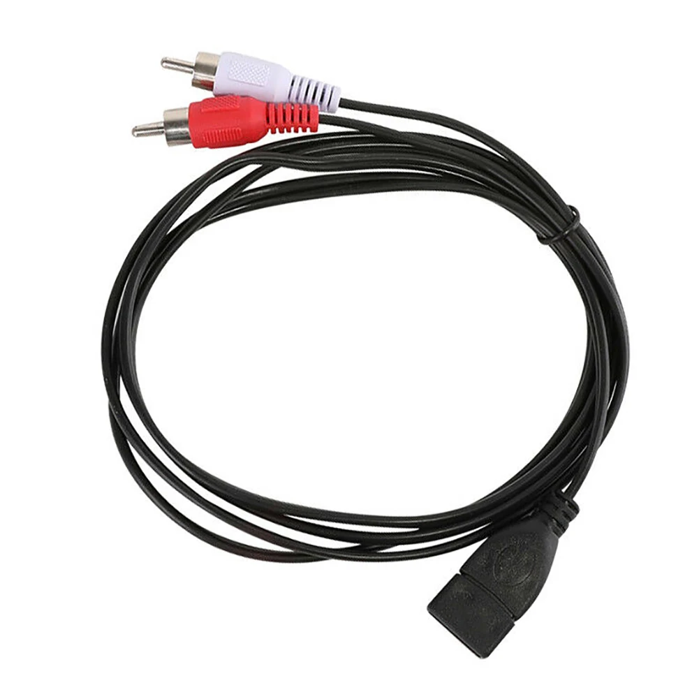 Новое поступление 1 5 м/5 футов разъем USB A штепсельная вилка 2RCA аудио и видеокабель
