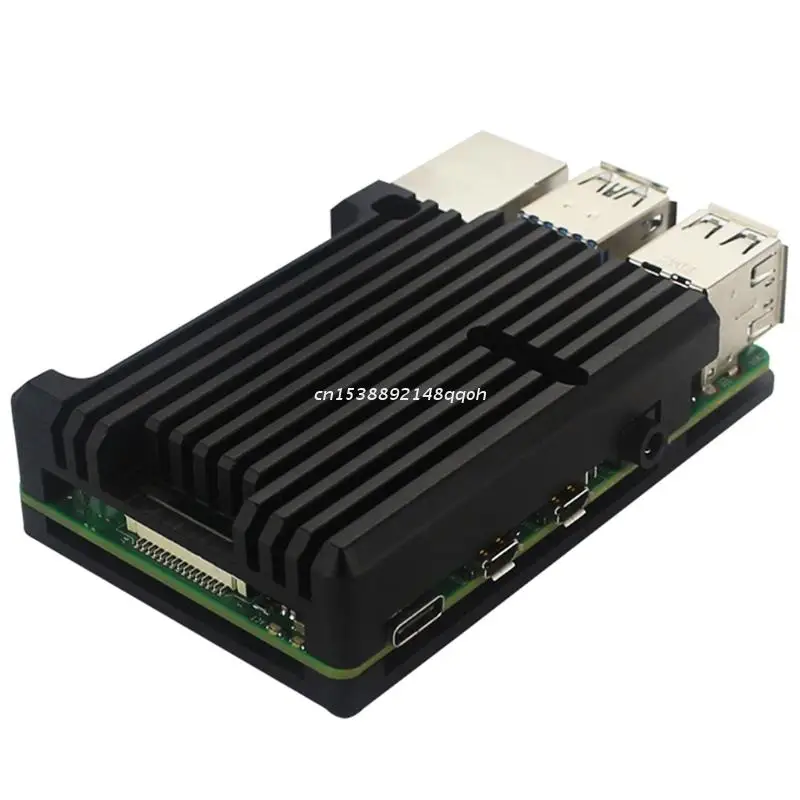 

Metal Enclosure Heat Dissipation 2 Fan for Raspberry Pi 4 Heatsink Simple Removable Cover Dropship