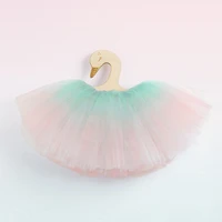 girls tutu skirts kids fluffy tulle princess ball gown pettiskirt 4 layers of yarn party performance skirts for children