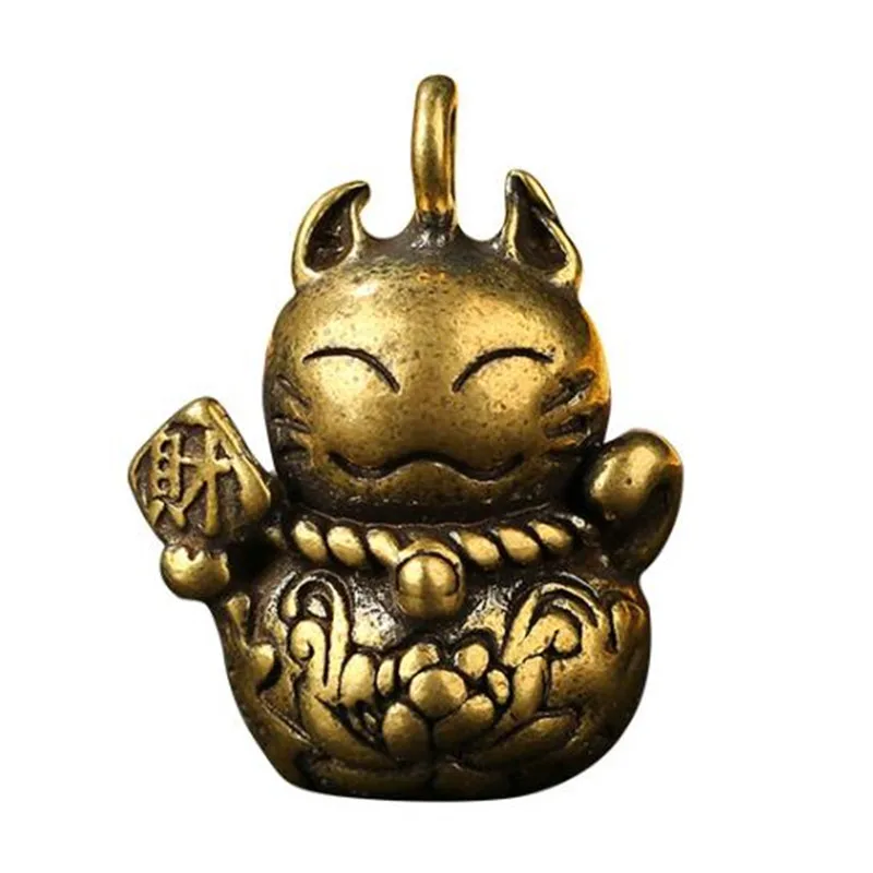 

Home Decor Brass Cat 3D Mini Metal Figurine Art Statue Model Room Saloon Desk Europe & America Sculpture Decoration Gifts