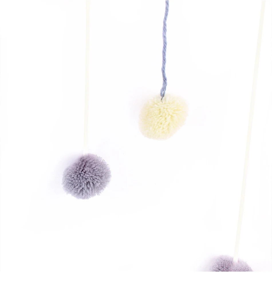 Украшение детской комнаты короткий коралловый бархат Hairball Новорожденный ребенок в детская кроватка декор комнаты ручной работы фотографии Висячие реквизит