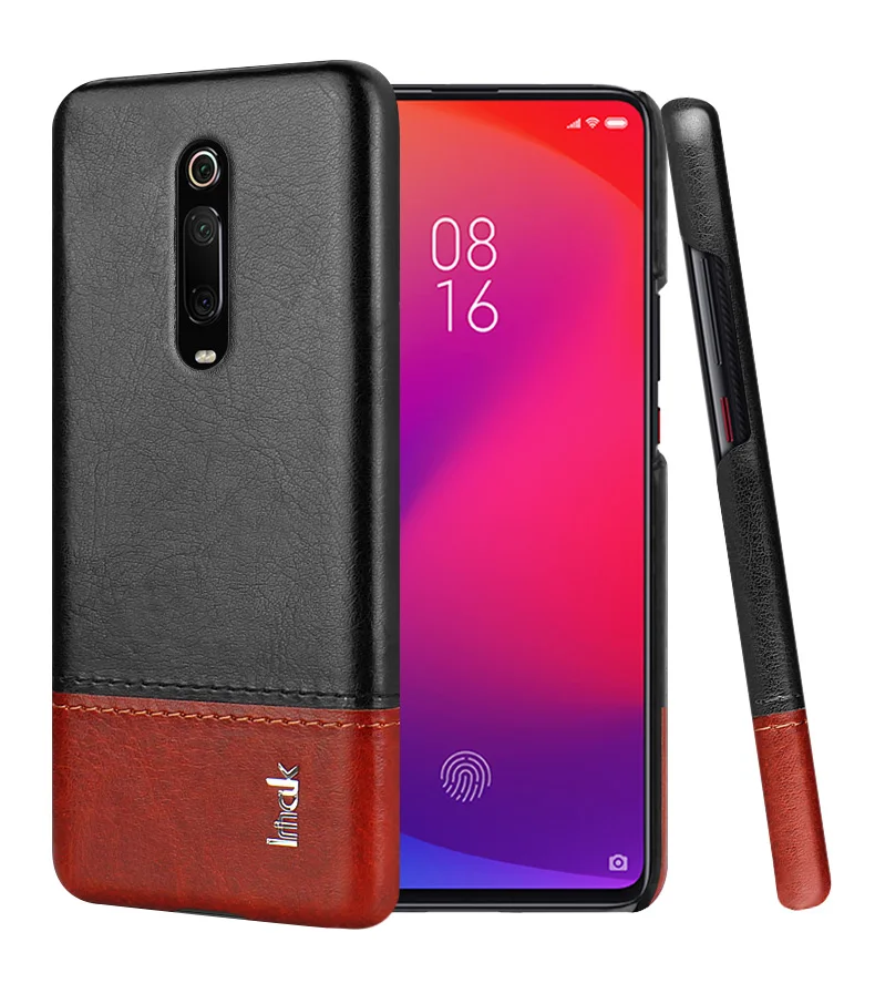 Blackish brown Для Xio mi 9 T чехол Xiaomi mi 9 T Pro задняя крышка Роскошный кожаный ПК Бампер для Funda Xiaomi mi 9 T Pro Чехол mi T9 T 9 Lite 9 Pro 5G - Цвет: Blackish brown