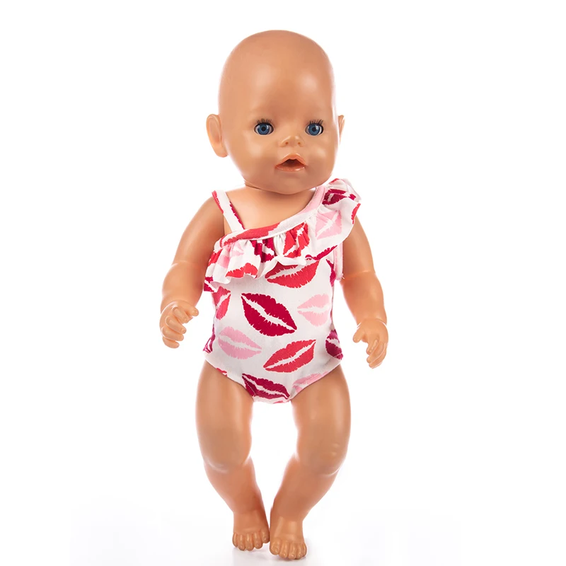 

New swimwear Doll Clothes Fit 17 inch 43cm Doll Clothes Born Baby Doll Clothes Suit For Baby Birthday Festival Gift