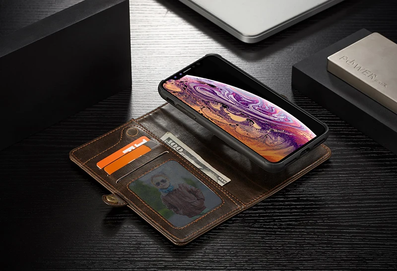 Роскошный флип-чехол me из натуральной кожи для IPhone 11 Pro 11Pro X XS Max XR 6S 7 8 Plus, винтажный Чехол-кошелек с отделением для карт, чехол