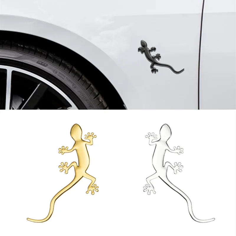 3D эмблема Gecko металлическая наклейка на багажник для BWW BENZ Audi Sline A4 A3 A1 A5 A6 A7 B6 B7 B5 Q3 Q5