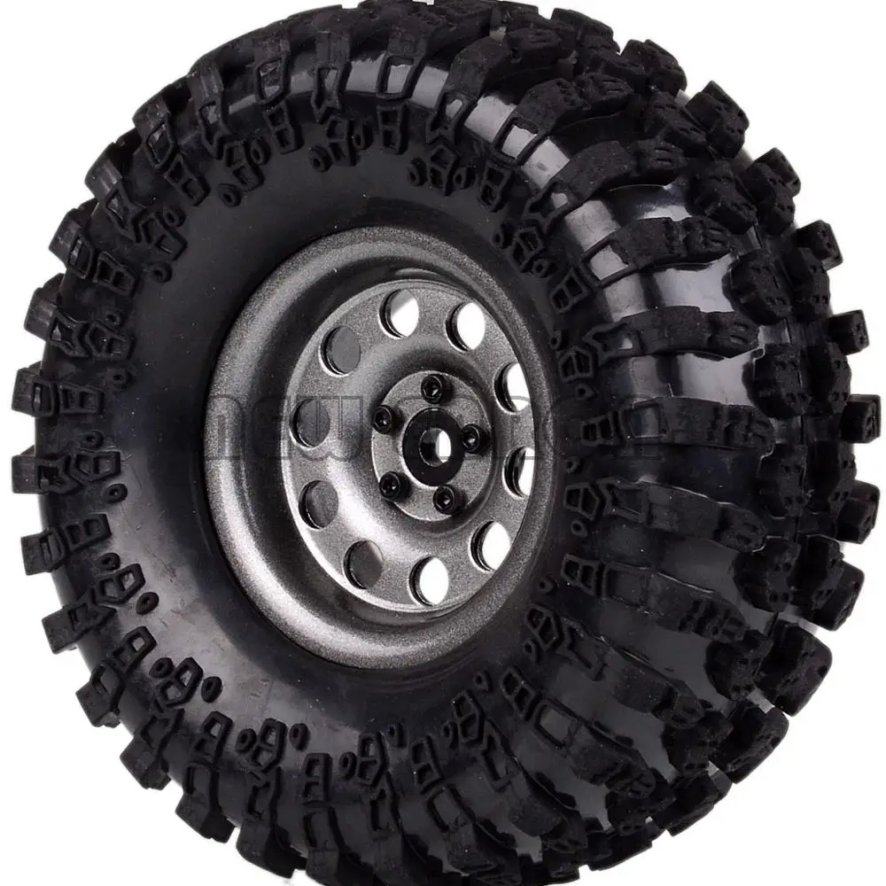 Новые металлические колеса ENRON 4P 2 &quotBeadlock ступицы и шины 125 мм для RC 1/10 Rock Crawler Car Axial