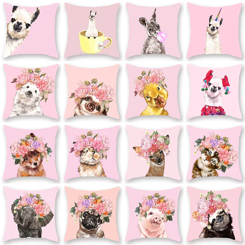 Мультяшные животные Единорог декоративные пледы подушки Чехол для домашний