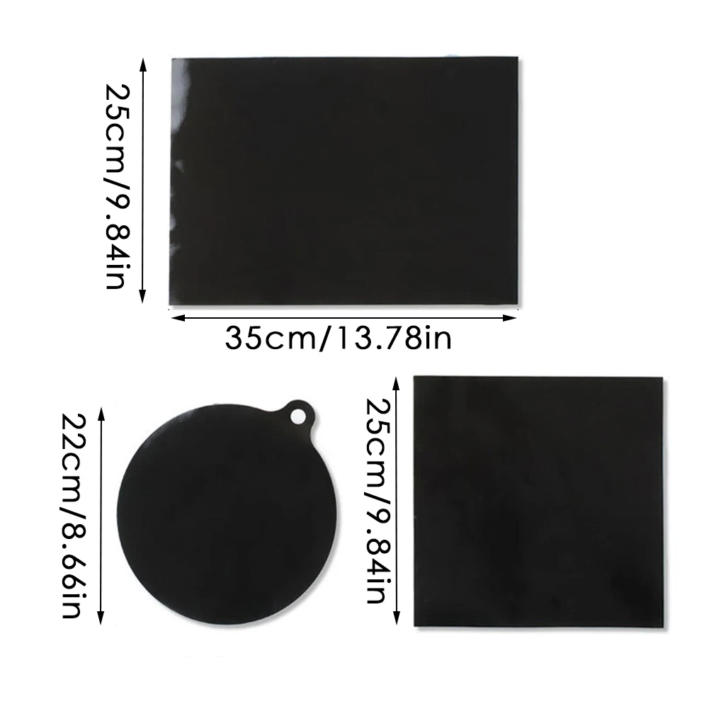 Silicone Induction Cooktop Mat Protector Round/Square Heat Insulated Pad Kitchen Protective Insulation Black Hot Pot | Дом и сад