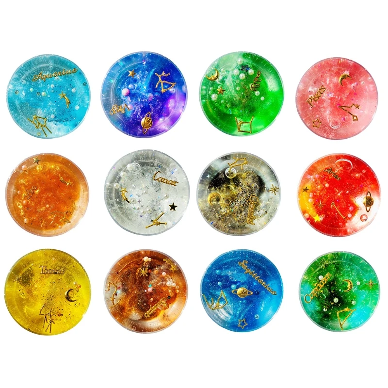 

Slime Twelve Constellation Crystal Mud Foaming Plastic Mud Decompression Toy X5XE