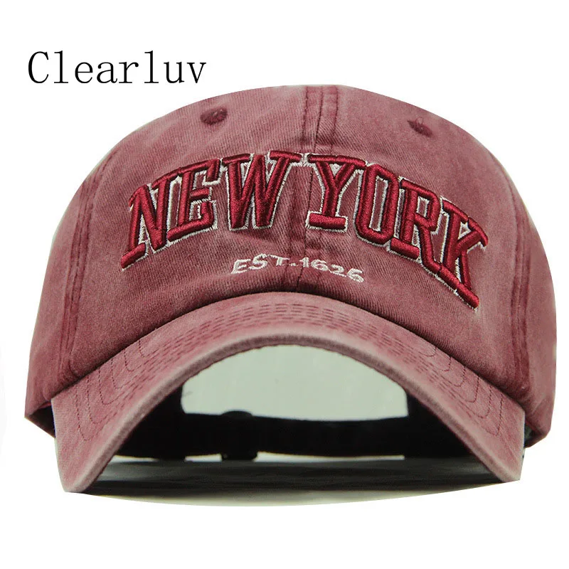 100% хлопок Винтаж папа шляпа нью йорк бейсбольная кепка спорт на открытом воздухе