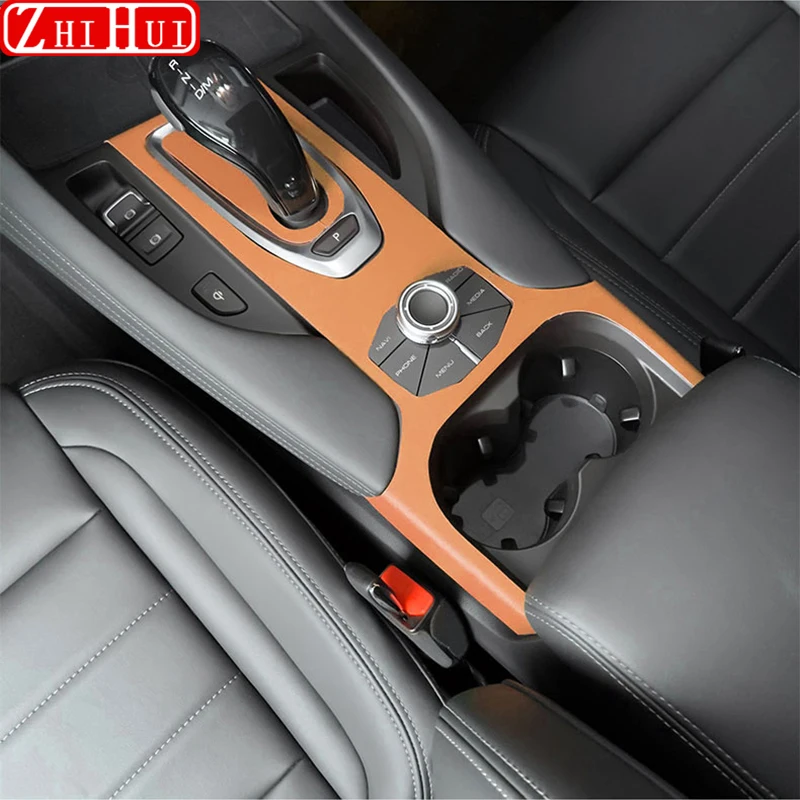 

Car Styling Interior Gear Position Panel Leather Cover Stickers For Great Wall Haval Hover F7 F7X 2019 2020 2021 Accessories