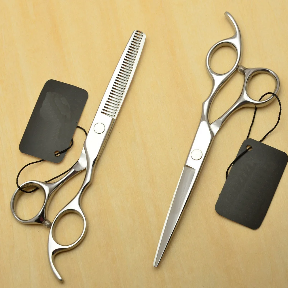 

6pcs/Set Stainless Professional Hair Scissors Shear Sharp Cutting Scissor Thinning Scissors Salon Hairdressing Shears With Razor