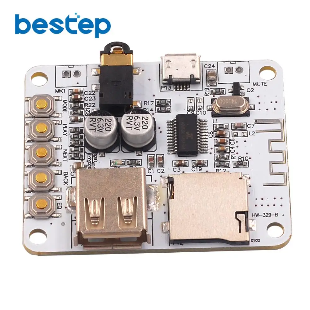 Bluetooth аудио приемник плата с USB TF слот для карты декодирования воспроизведения