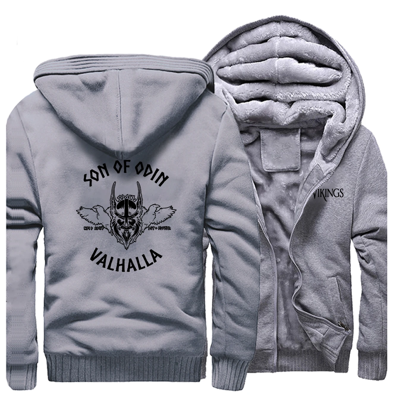 Sons Of Odin Vikings TV Show Valhalla Casual Jacket Men Thick Hoodies Fashion 2020 Autumn Winter Warm Fleece Sweatshirts | Мужская