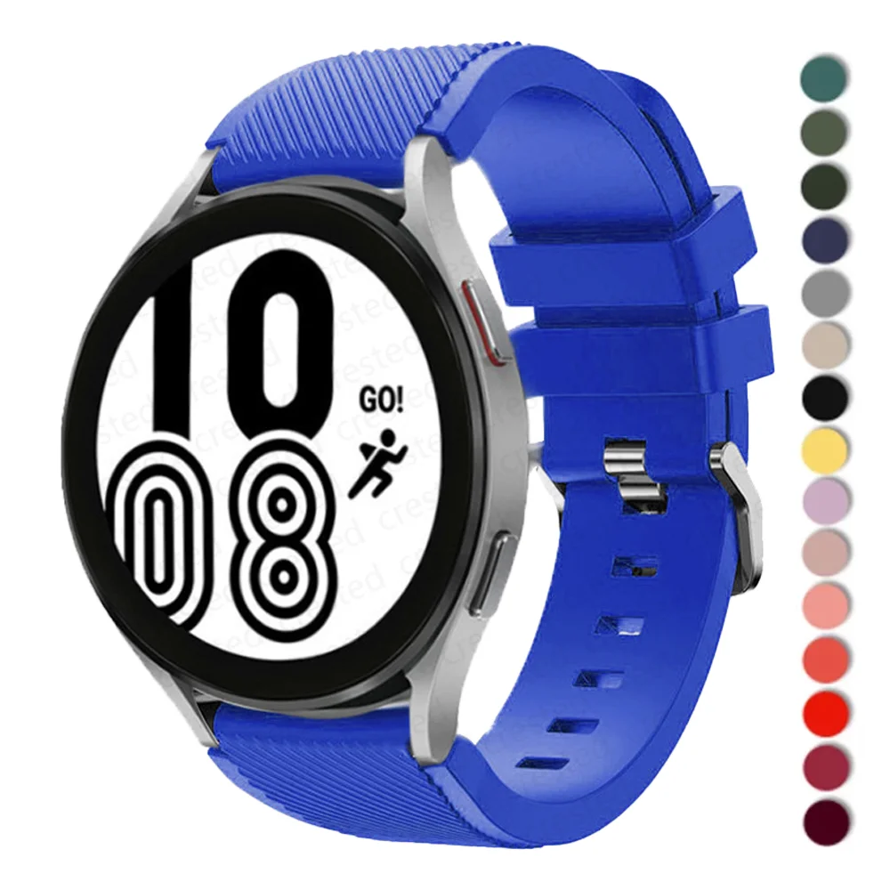 

Ремешок силиконовый для Samsung Galaxy Watch 4/Classic/46 мм/42 мм/active 2 Gear s3/S2, браслет для Huawei GT/2/GT2/3 Pro, 20 мм 22 мм