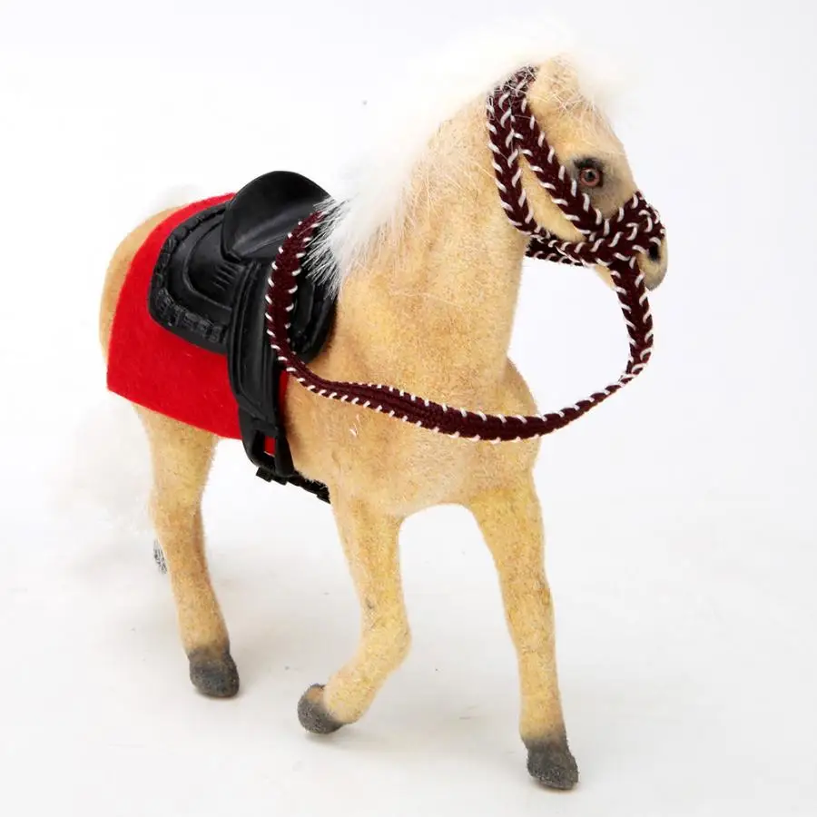 1/12 кукольный домик Миниатюрная модель мини езда украшения лошади Кукольный дом