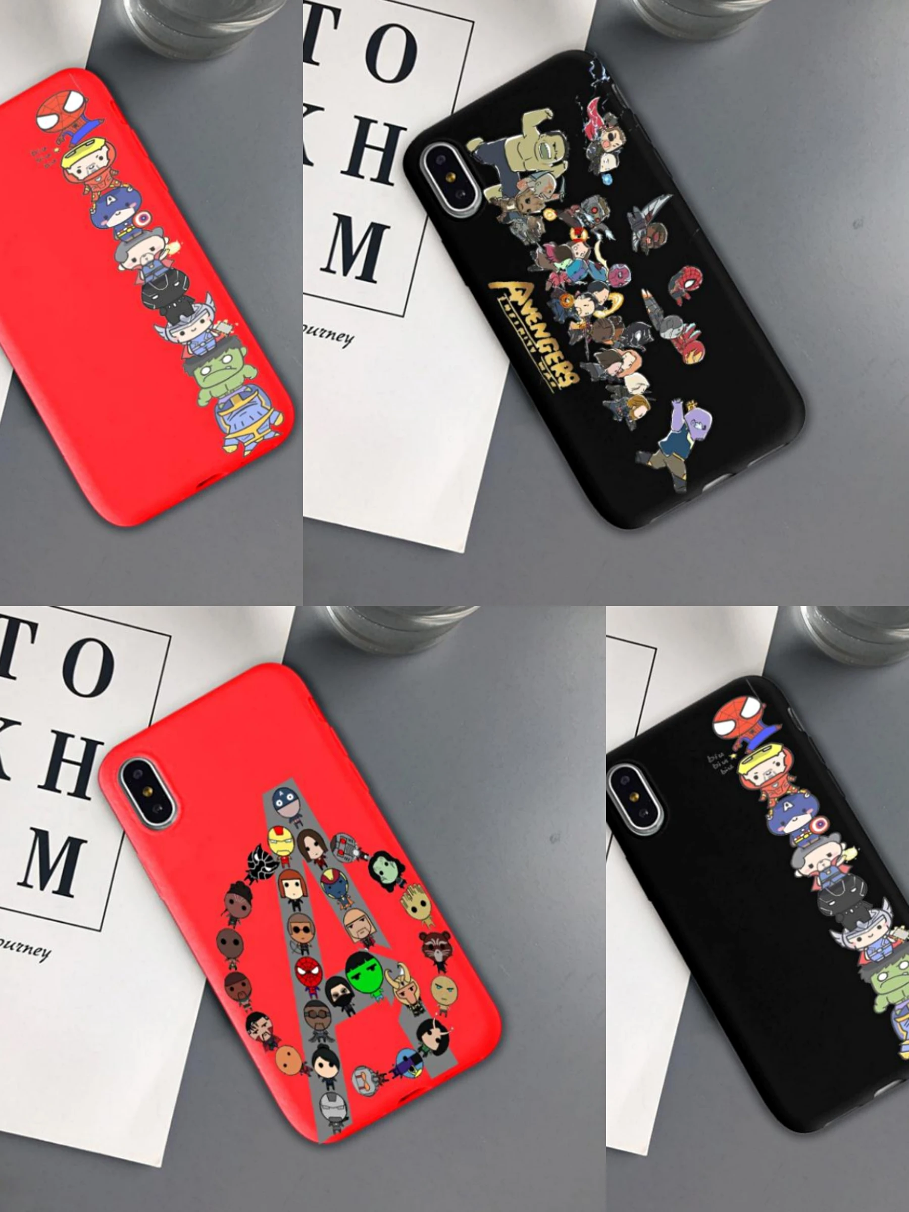 Крутой мягкий матовый чехол из ТПУ с изображением Мстителей Марвел Капитана