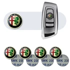 10 шт. 14 мм автомобиль дистанционного Управление ключ наклейка Shell Логотип для Alfa Альфа Ромео 159 147 156 Giulietta 147 159 Mito аксессуары для автомобильных ключей