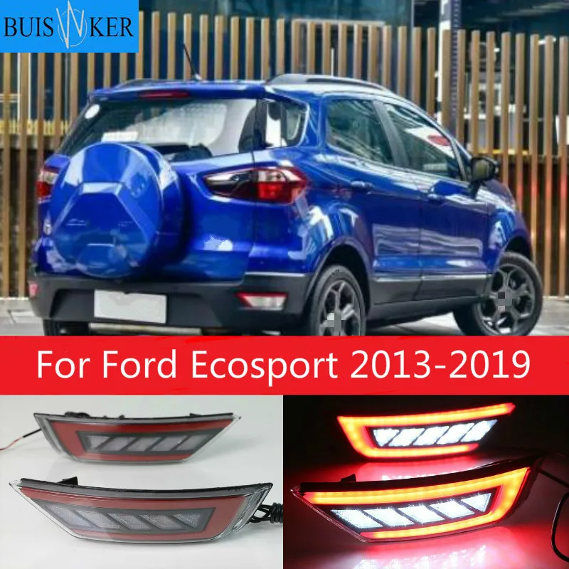 

2PCS LED For Ford Ecosport 2013 2014 2015 2016 2017 2018 2019 LED Rear Bumper Light Fog Lamp Brake Warning Light Reflector Lamp