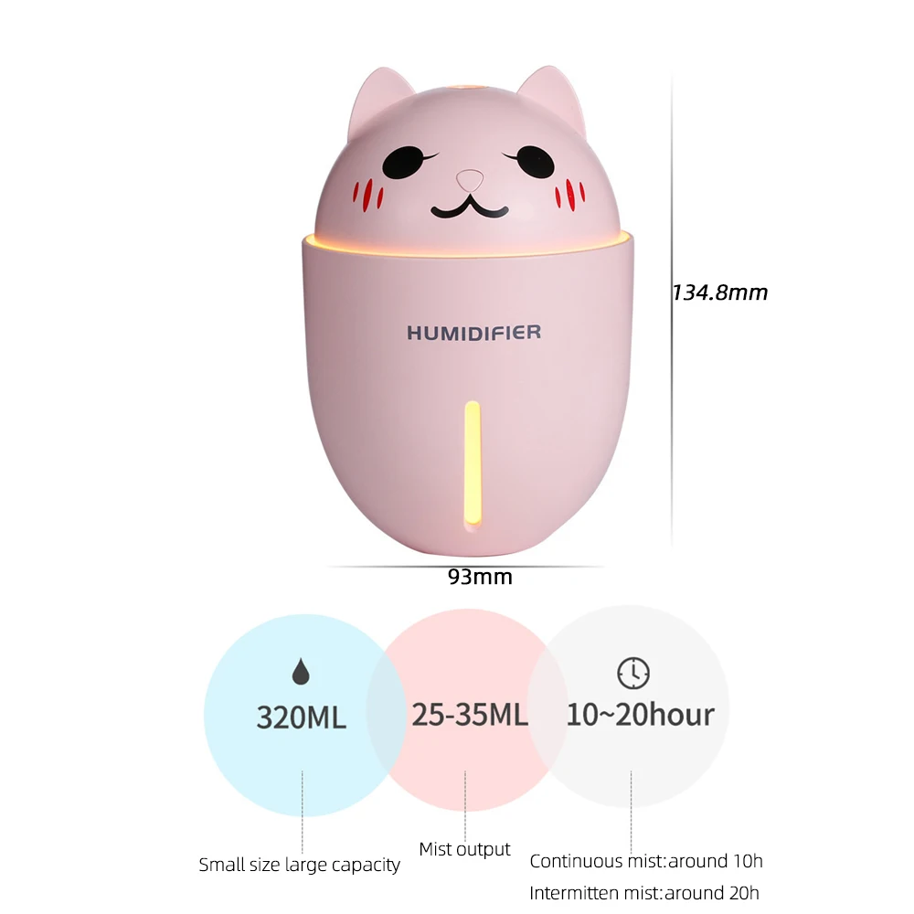 3 в 1 креативный мини увлажнитель для домашних животных с светодиодный USB