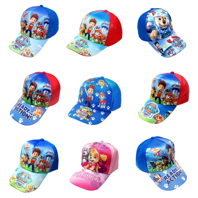 Милые детские летние шапки из хлопка с изображением героев мультфильма Щенячий
