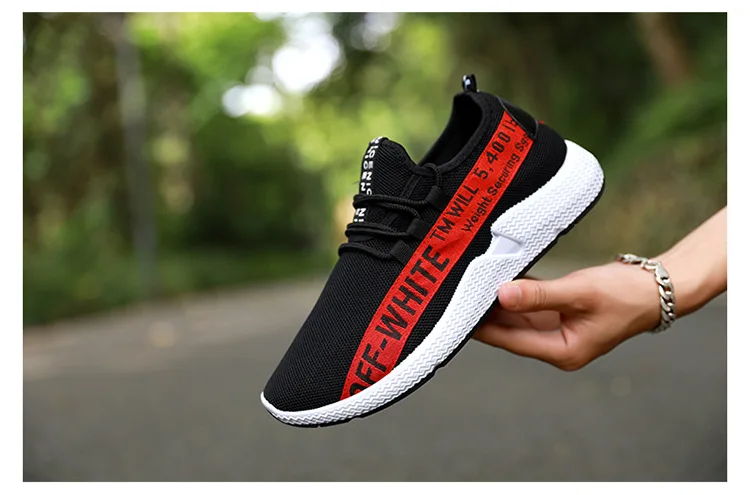 Autumn New Style Men Shoes Fashion Casual Mesh Shoes Stylish Rubber Shoes Sneakers Low Top Breathable Korean-style Running