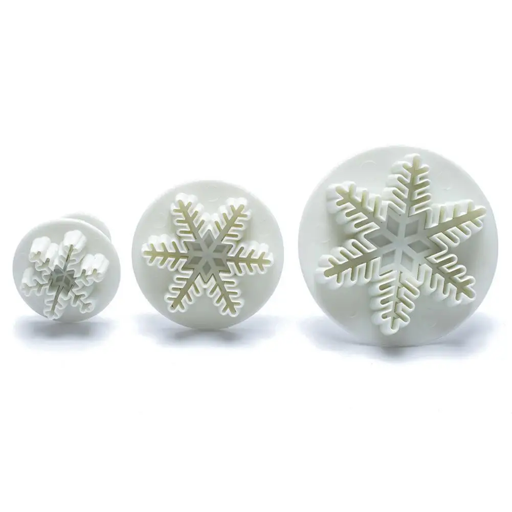 3 шт снежинка рельефная форма для украшения тортов мастикой DIY Инструменты
