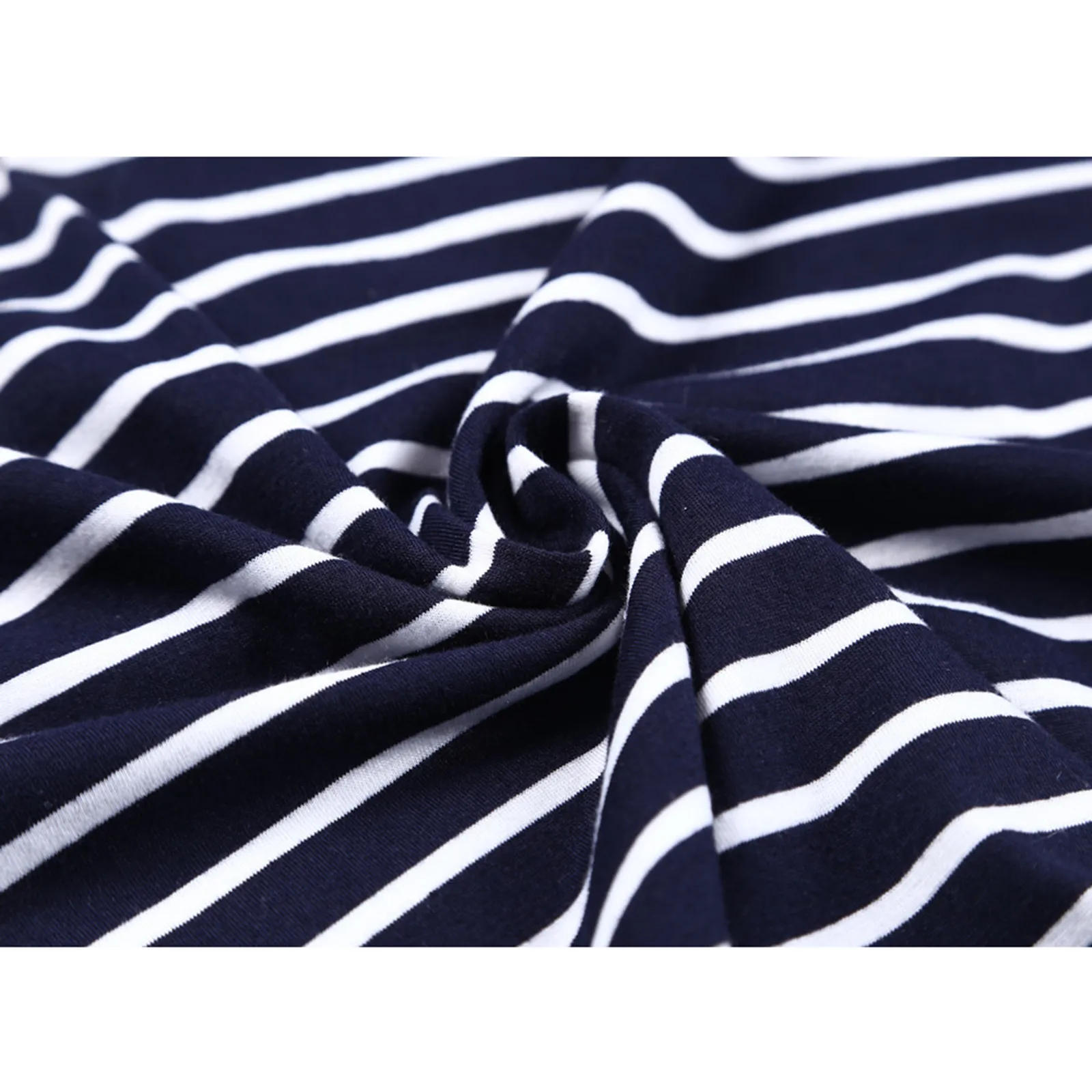 

Women's Maternity Dresses Clothes for Pregnant Women Summer Short Sleeve O-Neck Striped Tie Waist Dress Prints Maternity Clothes