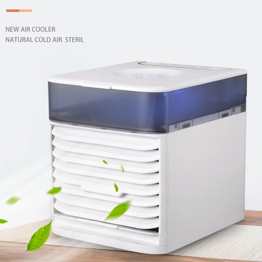 

Desktop Air Cooler Mini Humidifier Purifier Air Conditioner For Room Home Air Cooling Desktop Usb Charging Air Conditioning Fan