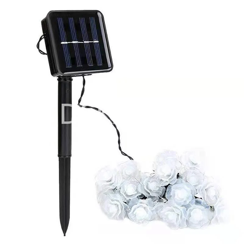 

5M/10M/20M Led Solar Multicolor Rose Lights Waterproof Fairy Outdoor Garden Holiday Christmas Wedding Street Decoration Lamp