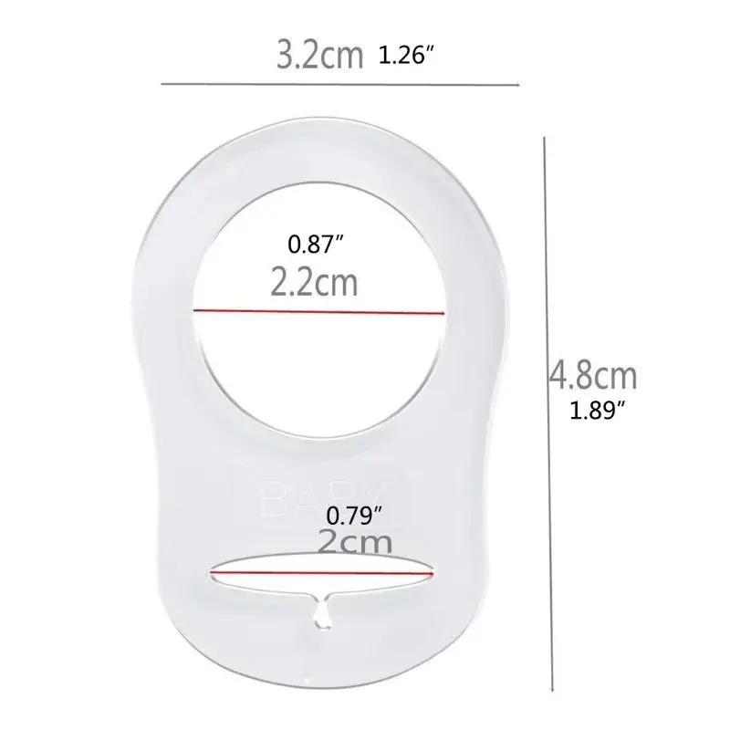 Anillo de bot&oacute;n de silicona transparente para chupete, adaptador de Clip para chupete, 12 Uds.-5