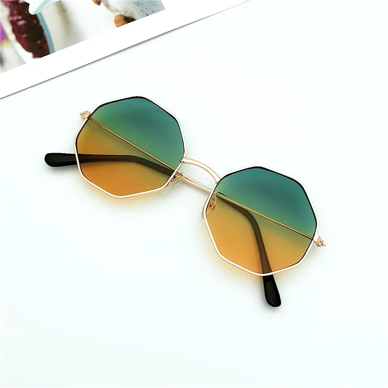 

2020 Polygonal Women Sunglasses Men Glasses Lady Luxury Retro Metal Sun Glasses Vintage Mirror UV400 Anti-glare Polarization
