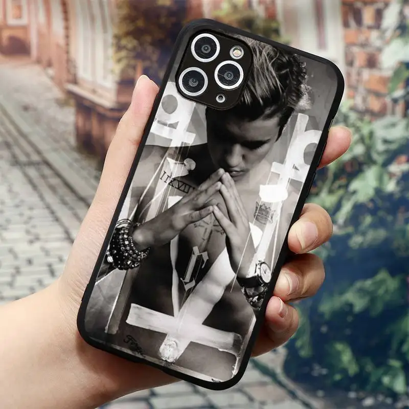 Чехол для iPhone 11 12 mini pro XS MAX 8 7 6 6S Plus X 5S SE 2020 XR с изображением Джастина Бибера |