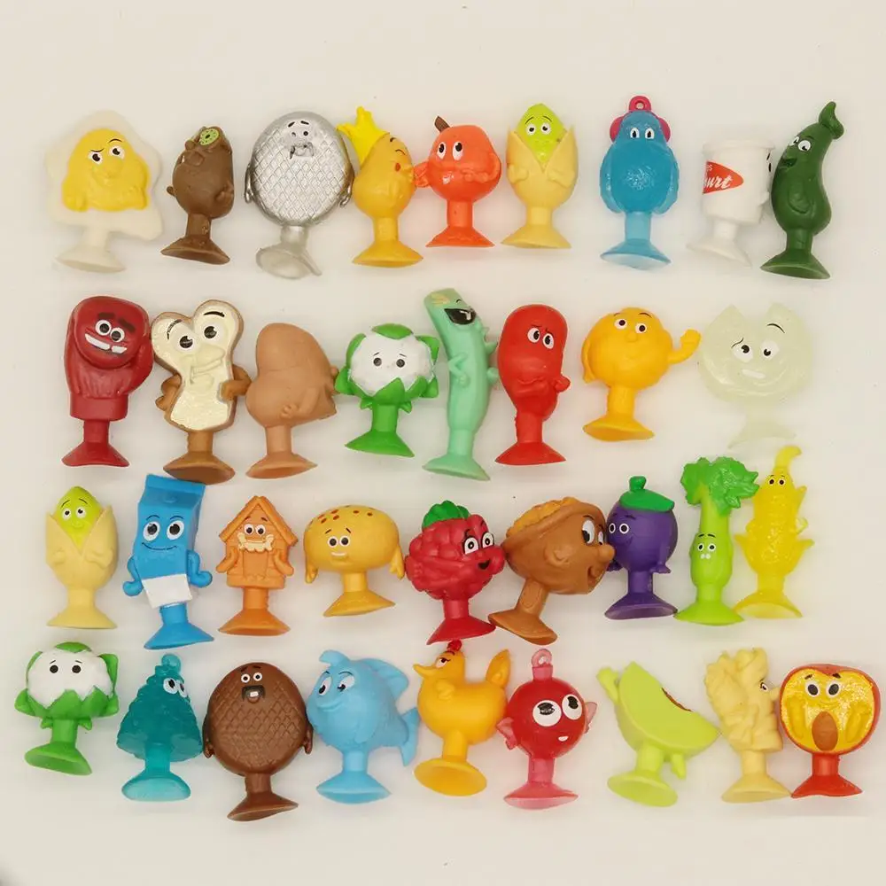 Мини Ультразвуковой овощей Stikeez присоски игрушки для малышей может занять от 10 до