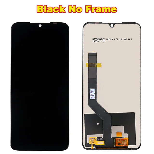 Black Without Frame 10 мультитач сенсорный экран 6,3 дюймов для Xiaomi Redmi Note 7/Note 7 pro ЖК-дисплей дигитайзер сборка Олеофобное Покрытие рамка - Цвет: Black Without Frame