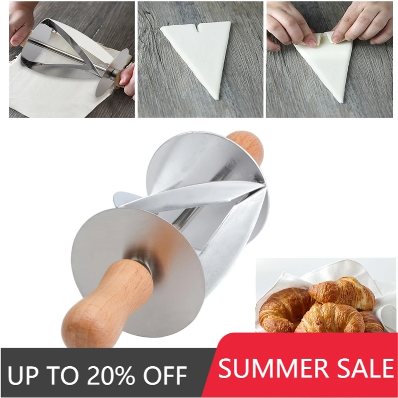 Нержавеющая сталь рулонный штифт резак для теста Кондитерская выпечка круассана