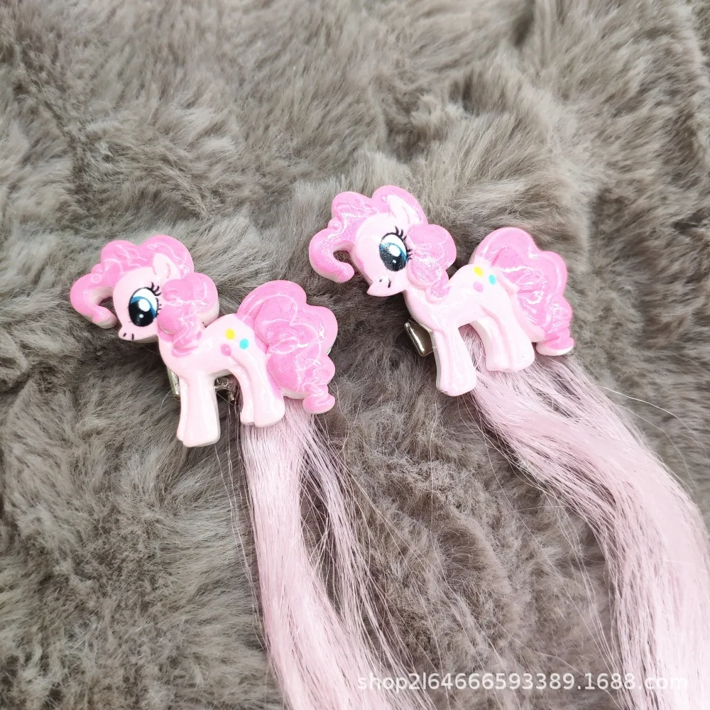 Детские заколки для волос с героями мультфильмов 1 пара милых париков аксессуары