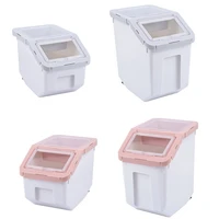 pet dog food storage container large dry cat food box bag for moisture proof seal with measuring cup kitten products