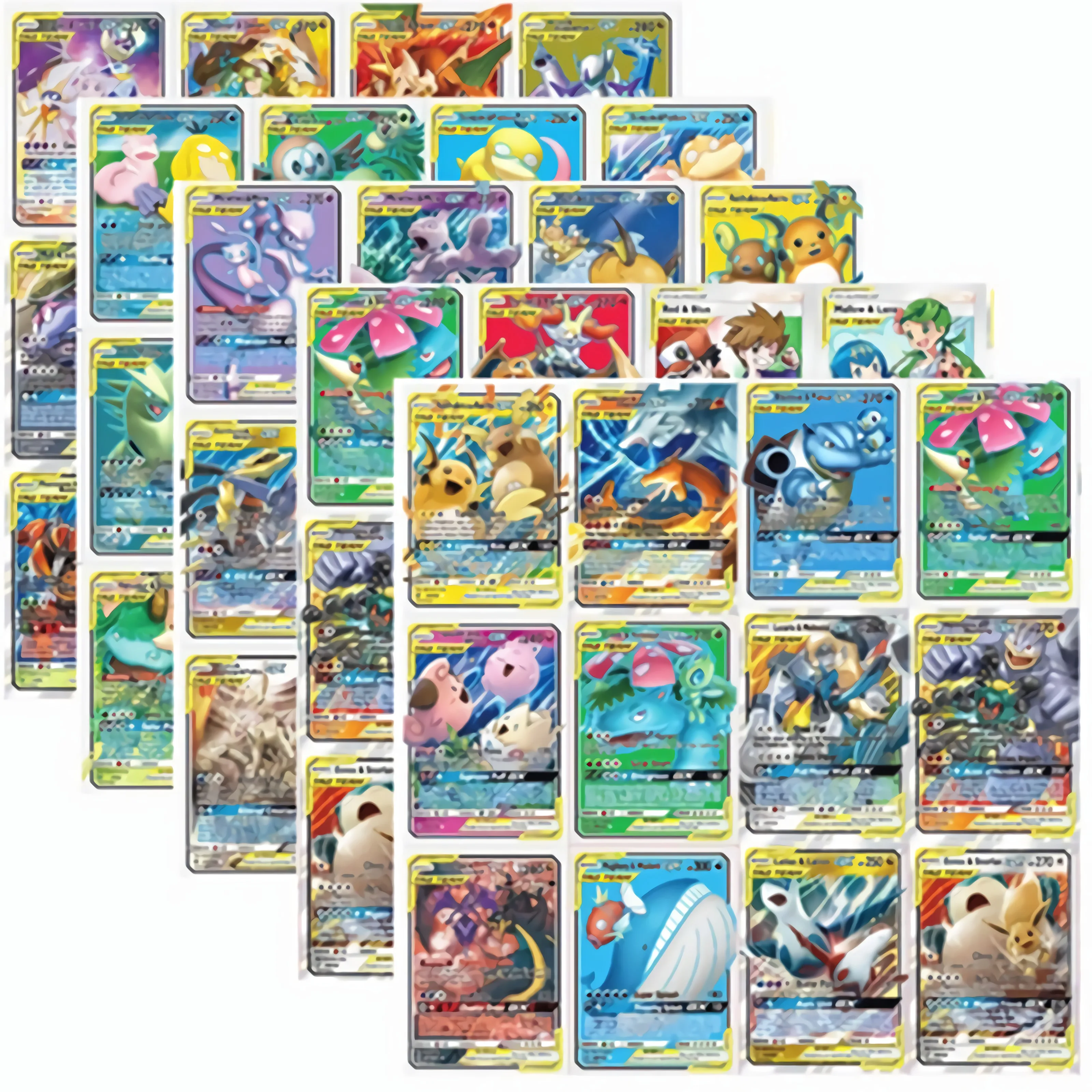 60 Sht Kompl Team Ex Mega Gx Shining Pokemon Cards Battle Game Detskaya Kollekciya Igrushek Igrushki I Hobbi Aliekspress