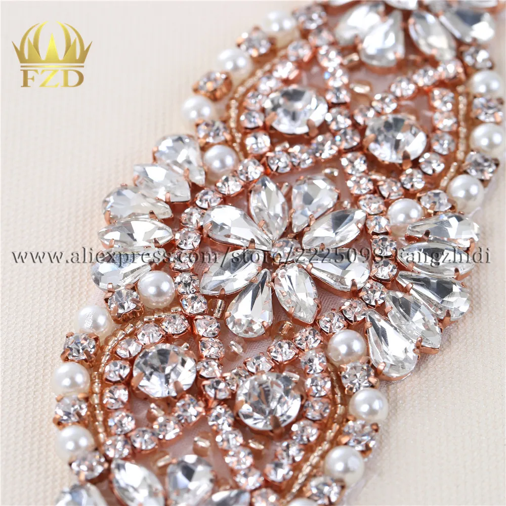 (30pieces) Wholesale Handmade Hotfix Cristal Diamond Stone Gold Rhinestone Applique for Garment Dresses Headband Bridal Garter | Дом и сад