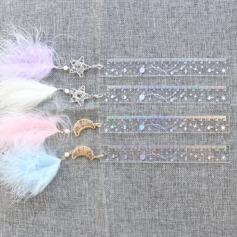 Domikee новые милые Креативные акриловые Лунные звезды школьные Студенческие